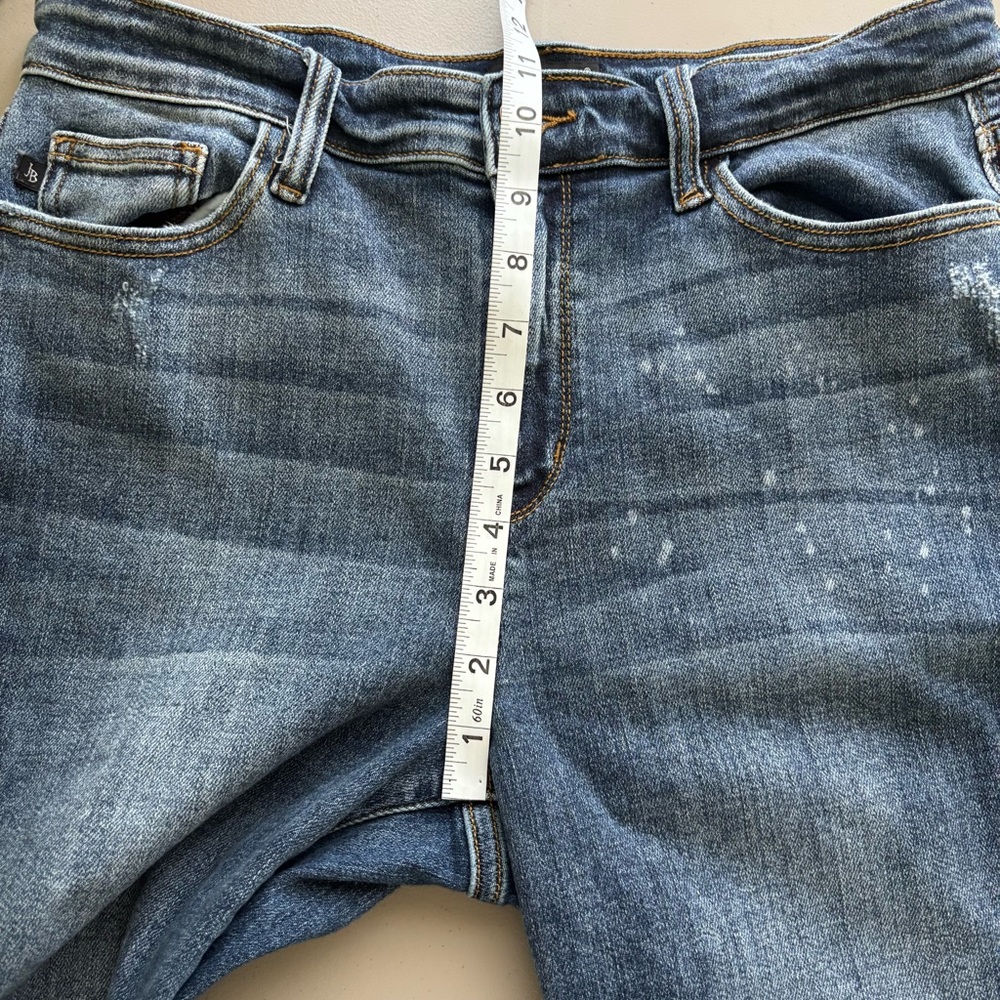 Judy Blue Lander High Waist Bleach Splash Boyfriend fit size 11/30 - Picture 11 of 12